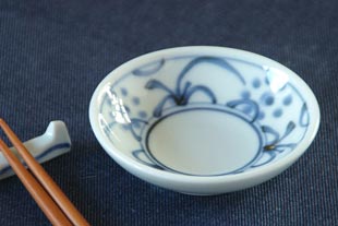 梅山窯 太陽柄の小皿