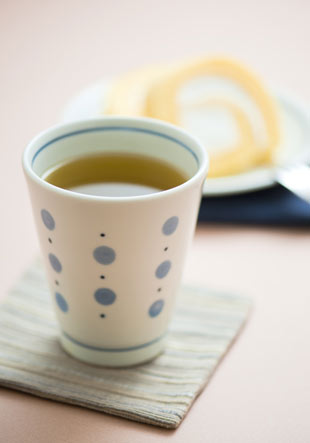 梅山窯 水玉のコップ