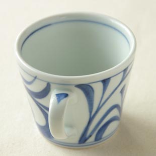 からくさのコーヒーカップ 持ち手