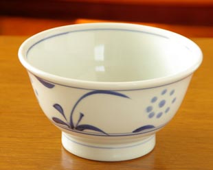 砥部焼・梅山窯 太陽の丼鉢(小)