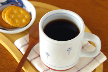 梅山窯 たんぽぽの切立マグカップ