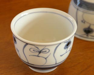 梅山窯 なずなの湯呑(大)