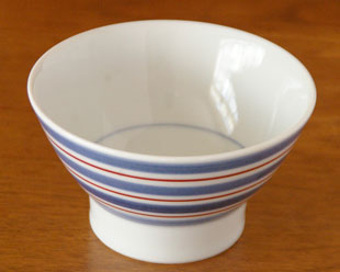 あい赤の茶碗(大)