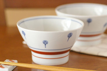 梅山窯　たんぽぽの茶碗（大）