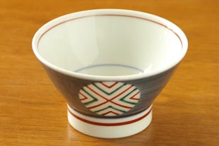 梅山窯 まるまどの茶碗(小)