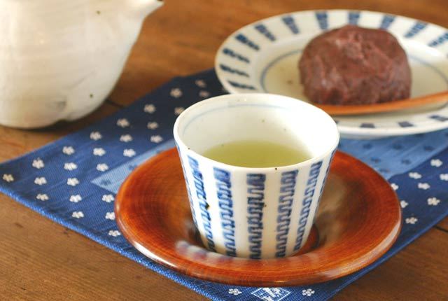 和食器・砥部焼 よろけ縞のそばちょこ(小)