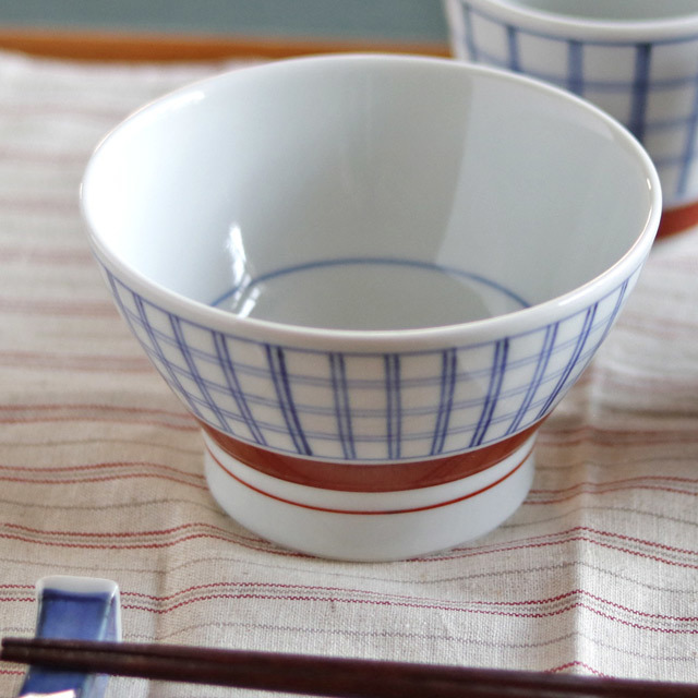 和食器・砥部焼 梅山窯の茶碗(大)