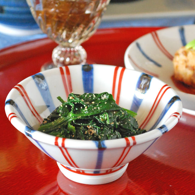 和食器・砥部焼 あさがお小鉢