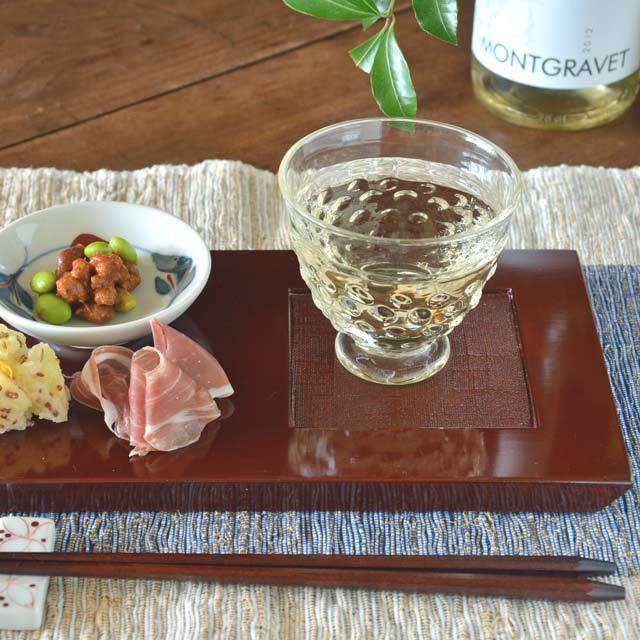 香川漆器 つむぎ後藤の銘々盆