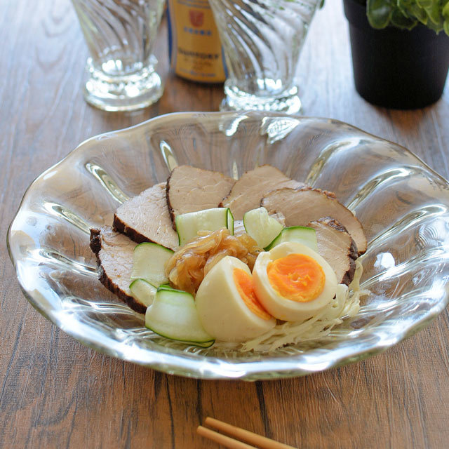 吹工房・村上恭一 モール浅鉢(7寸)