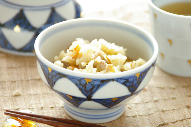 和食器・砥部焼 ゴスペン柄の茶碗