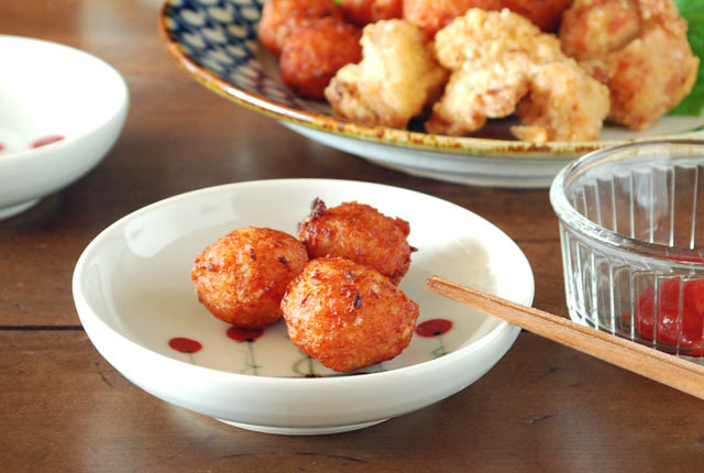 和食器・砥部焼 吊るし柿の小皿(4寸)