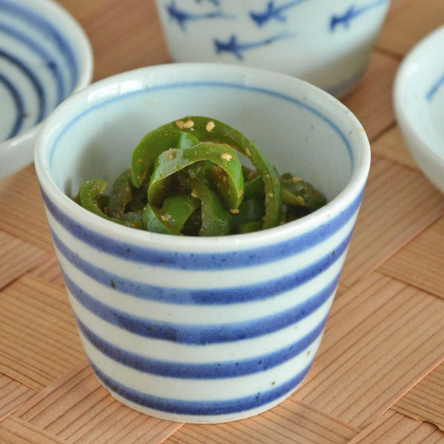 和食器・砥部焼 こま文のそばちょこ(大)