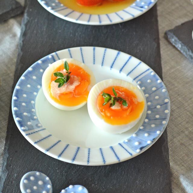 和食器・砥部焼 皐月窯のリム付皿(4寸)