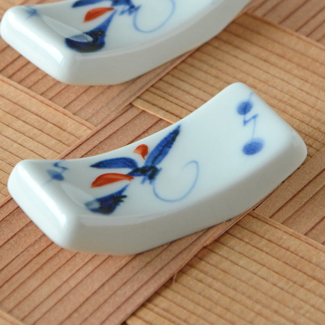 和食器・砥部焼 上絵とんぼの箸置き