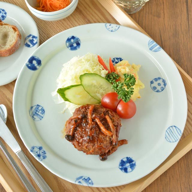 和食器・砥部焼 スギウラ工房のリム皿(大)