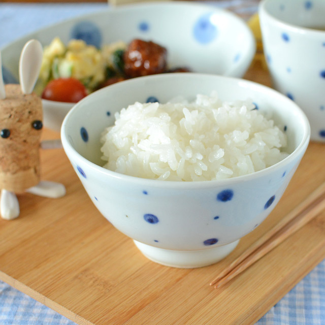 和食器・砥部焼 ブループラネットの子供茶碗
