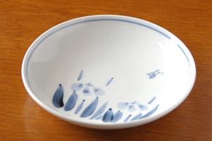 砥部焼・森陶房 あやめの大皿