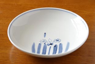 砥部焼・森陶房 すいせんの大皿