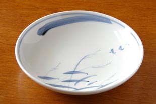 砥部焼・森陶房 すすきの大皿