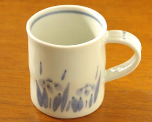 森陶房 あやめのマグカップ