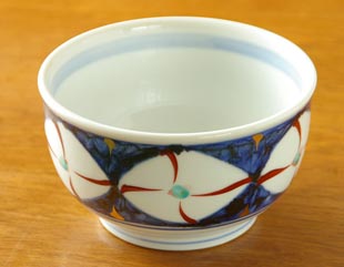 砥部焼･西岡工房　あかぺん柄の丼
