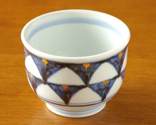 砥部焼 ゴスペン柄の湯呑