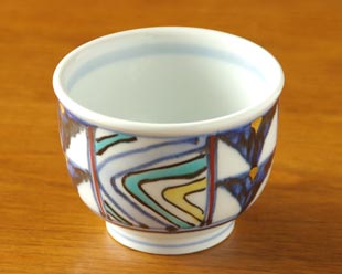砥部焼 いろえ金彩の湯呑