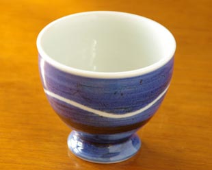 向井窯　青いフリーカップ