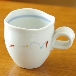 砥部焼 遊文くねくねマグ
