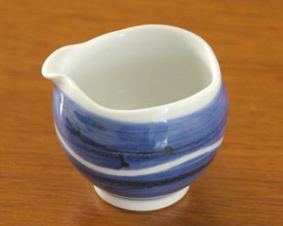 向井窯 青いミルク入れ