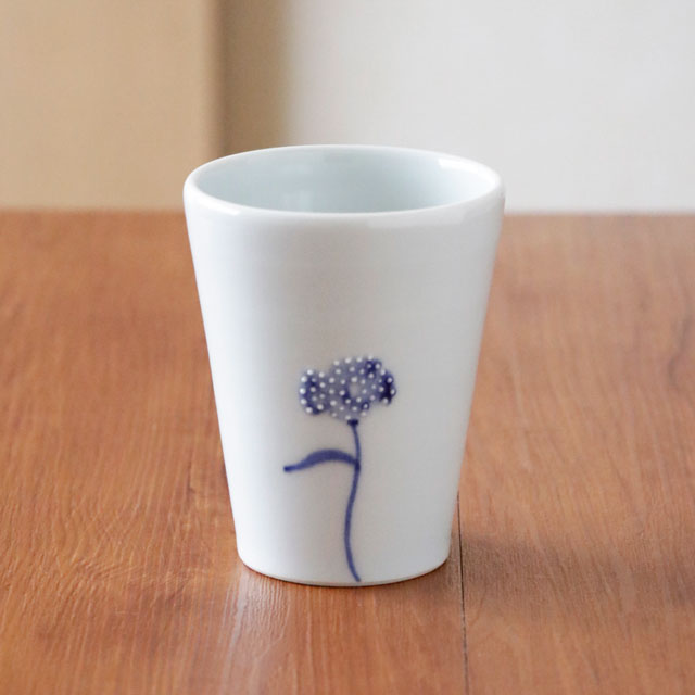花のフリーカップ 側面 つぶつぶの花