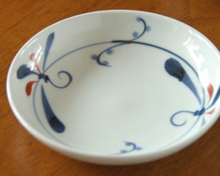 千山窯 上絵とんぼの取皿(5寸)