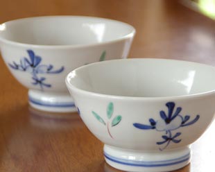 陶房遊 花ちらしの茶碗(大)